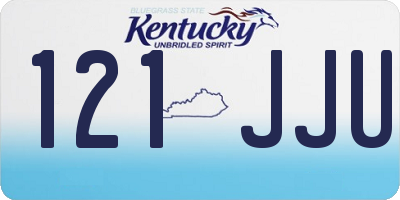 KY license plate 121JJU