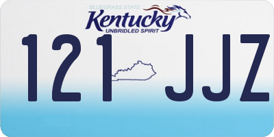 KY license plate 121JJZ