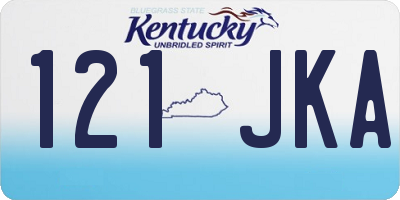 KY license plate 121JKA