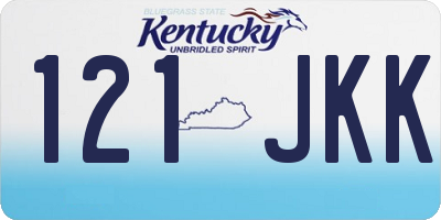 KY license plate 121JKK