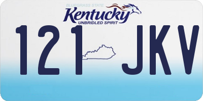 KY license plate 121JKV