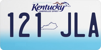 KY license plate 121JLA