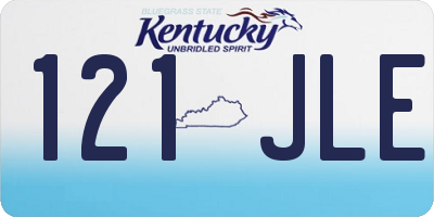 KY license plate 121JLE