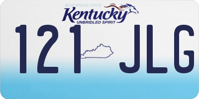 KY license plate 121JLG