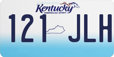 KY license plate 121JLH