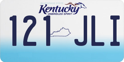 KY license plate 121JLI