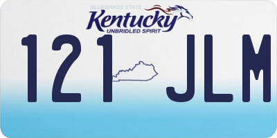 KY license plate 121JLM