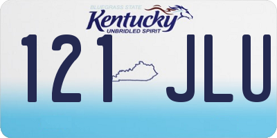 KY license plate 121JLU