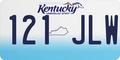KY license plate 121JLW
