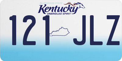 KY license plate 121JLZ