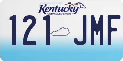 KY license plate 121JMF