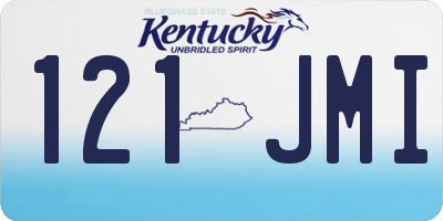 KY license plate 121JMI