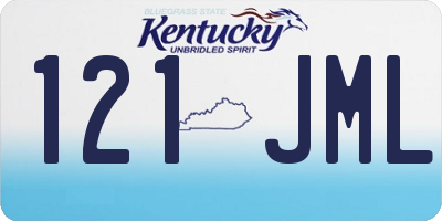 KY license plate 121JML