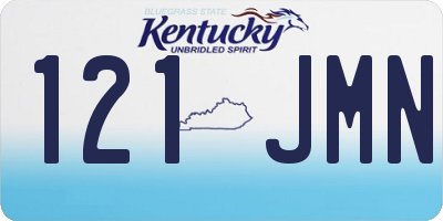 KY license plate 121JMN