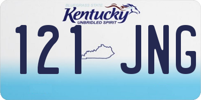 KY license plate 121JNG
