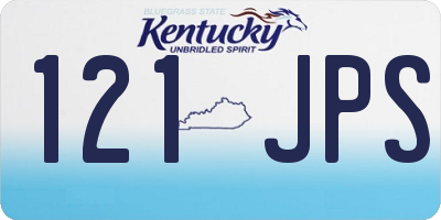 KY license plate 121JPS