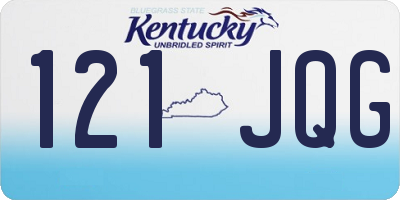 KY license plate 121JQG