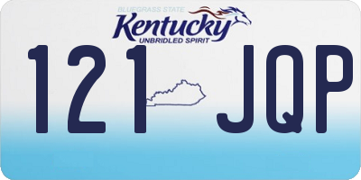 KY license plate 121JQP