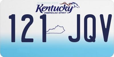 KY license plate 121JQV