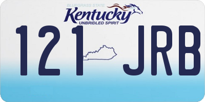 KY license plate 121JRB