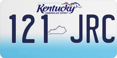 KY license plate 121JRC