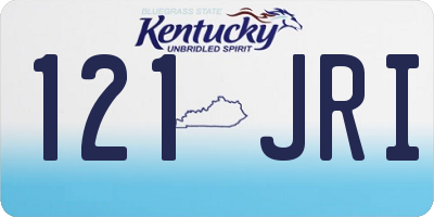 KY license plate 121JRI