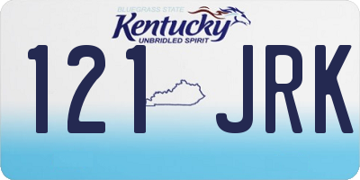 KY license plate 121JRK