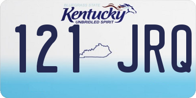 KY license plate 121JRQ