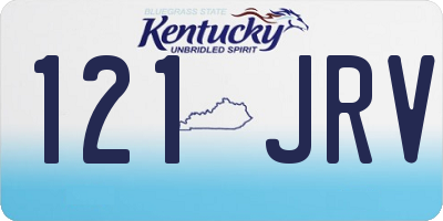 KY license plate 121JRV