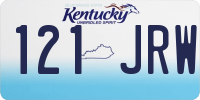 KY license plate 121JRW