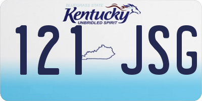 KY license plate 121JSG