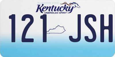 KY license plate 121JSH