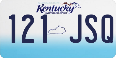 KY license plate 121JSQ