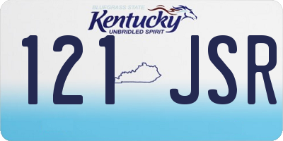 KY license plate 121JSR
