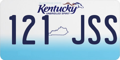 KY license plate 121JSS