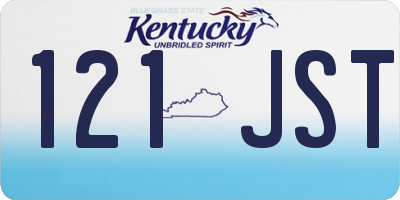 KY license plate 121JST