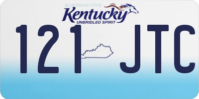 KY license plate 121JTC