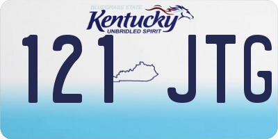 KY license plate 121JTG