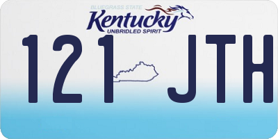 KY license plate 121JTH