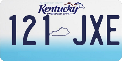 KY license plate 121JXE