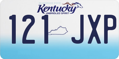 KY license plate 121JXP