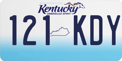 KY license plate 121KDY