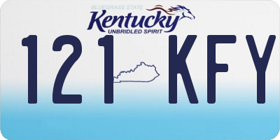 KY license plate 121KFY
