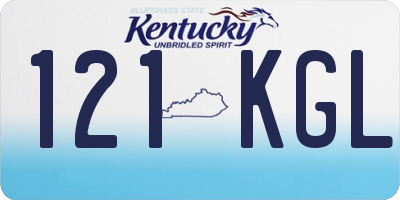 KY license plate 121KGL