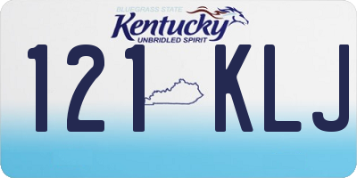 KY license plate 121KLJ