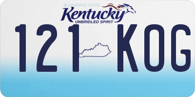 KY license plate 121KOG