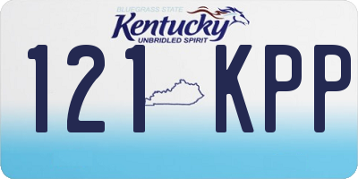 KY license plate 121KPP