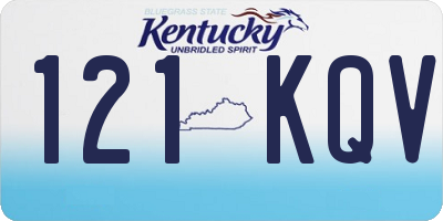 KY license plate 121KQV