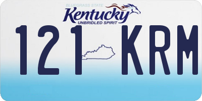 KY license plate 121KRM