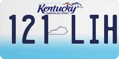 KY license plate 121LIH